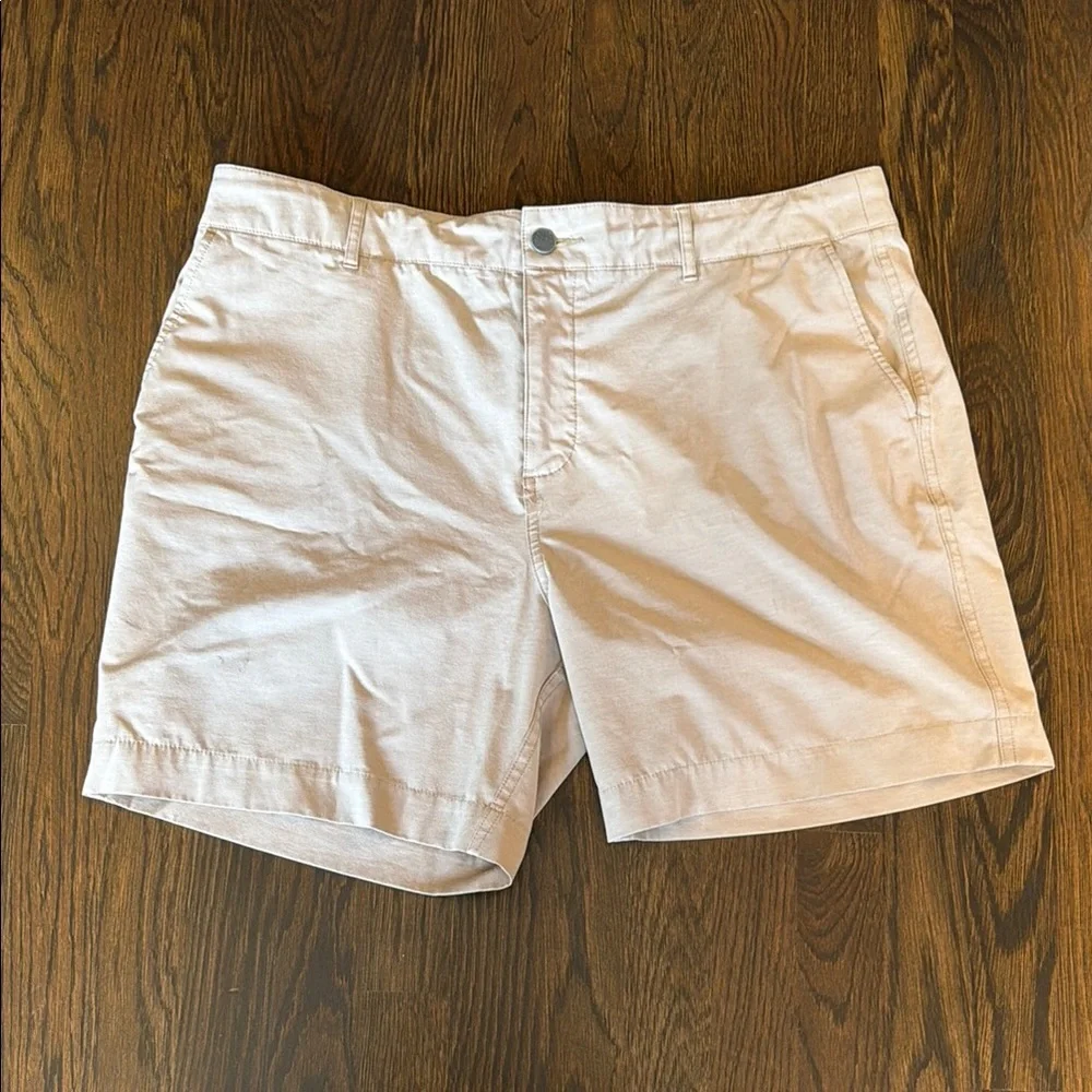 Faherty All Day Shorts Men's White Casual Cotton Shorts